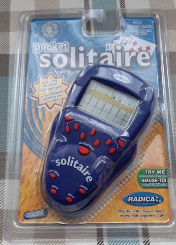 Radica New Pocket Solitaire Electronic Handheld Game 2 In 1 Klondike