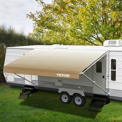 Vevor Rv Awning 16 Ft Awning Replacement Fabric 152 Brown Fade Rv