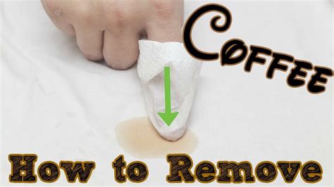 How To Remove A Coffee Stain From A Cotton Shirt YouTube