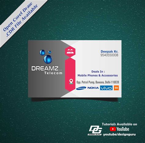 MOBILE SHOP BUSINESS CARD | MOBILE ACCESSORIES SHOP VISITING CARD ...