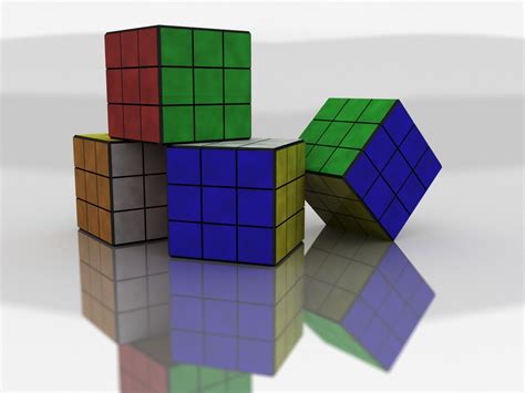 3840x2160 Resolution Closeup Photography Of Four 3 By 3 Rubiks Cubes