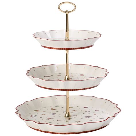 This serve stand holds everything from utensils and napkins to limes and beverages. Tiered Serving Stand. 3 Tier Rectangular Serving Platter ...