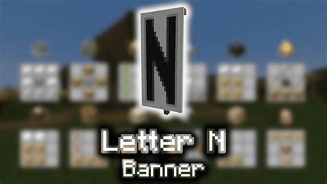 Letter N Banner Wiki Guide 9minecraftnet