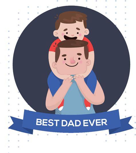 Gambar Ayah Kartun Png Fathers Day Dad And Daughter Cartoon