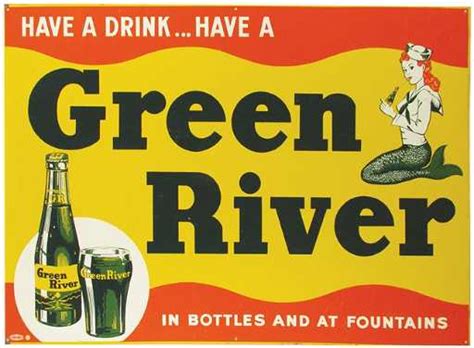 Green River Soda Tin Sign