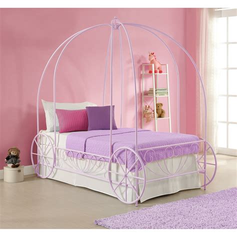 Boasting pintuck accents, the quilt is a welcoming layer. Twin Canopy Bed | Wayfair