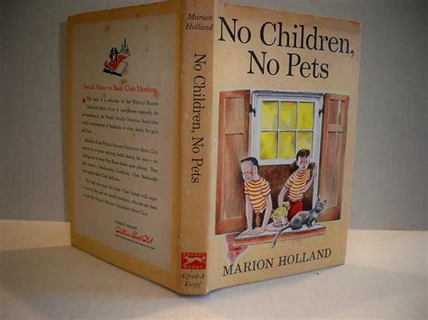 No Children No Pets Borzoi Books For Young People Holland Marion