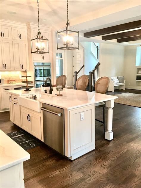Small sinks, undermount sinks & more. love the sink & island | Farmhouse kitchen remodel ...