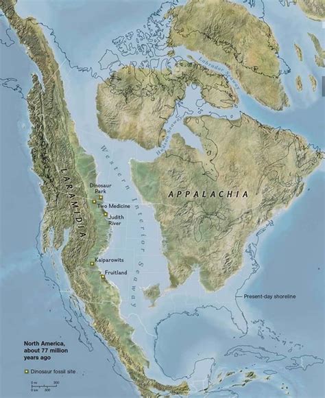 North America About 77 Millions Ago Ancient World Maps Fantasy World