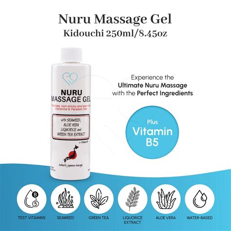 Nuru Massage Gel Oz With Aloe Vera Seaweed Liquorice Green Tea B Ebay