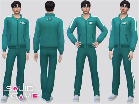 The Sims Resource Squid Game Outfit 2 M