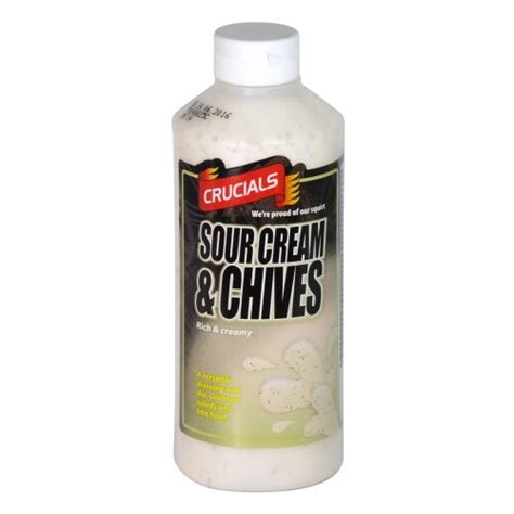 Crucials Sour Cream And Chive Sauce 1lt Redstar Foodservice Ltd