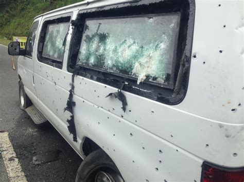 Look Psg Vehicle Attacked By Reds Riddled With Bullet Holes Abs Cbn News