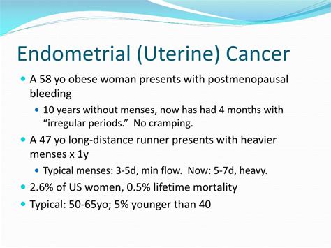 Ppt Gynecologic Cancer Uterine Vulvar And Ovarian Powerpoint
