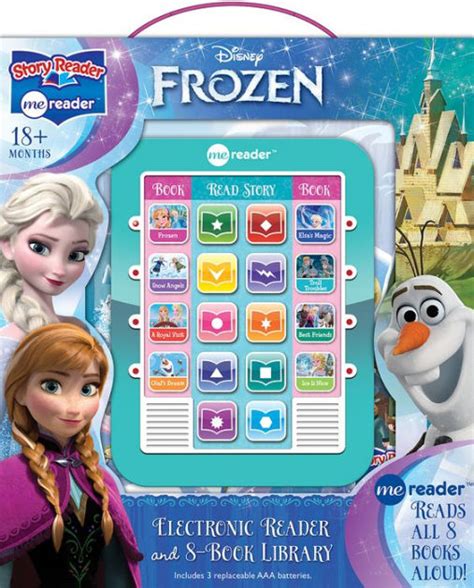 Disney Frozen Electronic Reader And 8 Book Library Me Reader Reads All