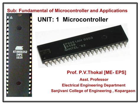 8051 Microcontroller Ppt