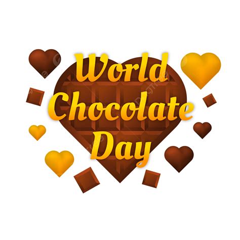 World Chocolate Day Vector Png Images World Chocolate Day Yellow