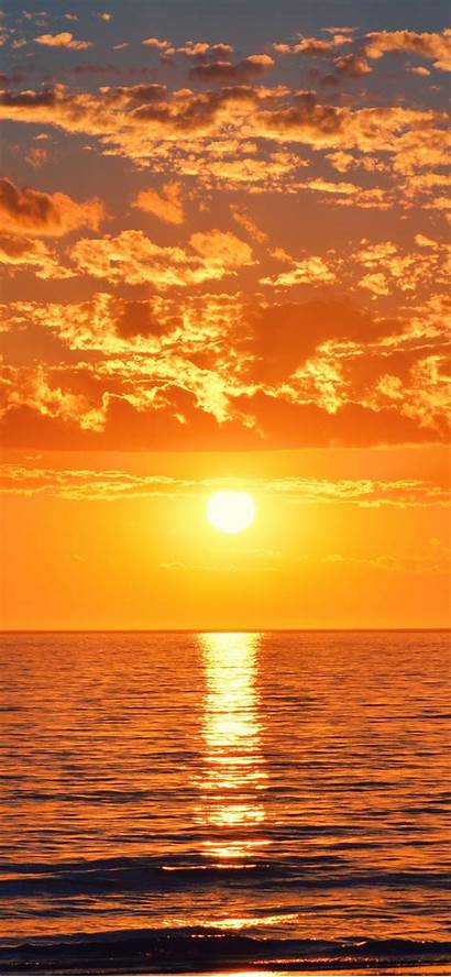 Iphone Sunset Orange Water Sunsets Unsplash Wallpapers