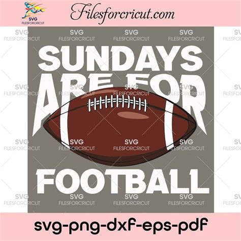Sundays Are For Football Svg Sport Svg Sundays Funday Svg
