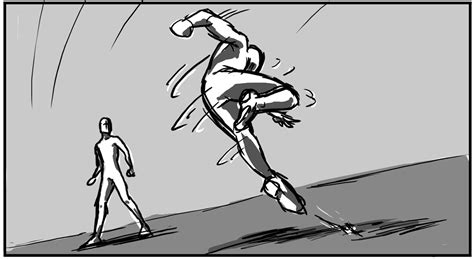 Thesis Comic Book Fights Through Storyboarding On Behance