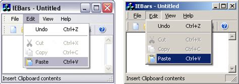 Ie Style Menu And Toolbar