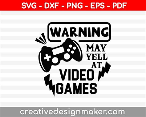 Video Game Svg Printable Files Creativedesignmaker