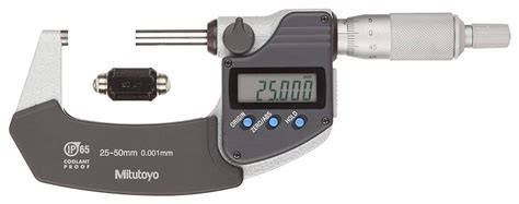 Mitutoyo Ip65 Digimatic Coolant Proof Micrometer 293 231 Metric 25