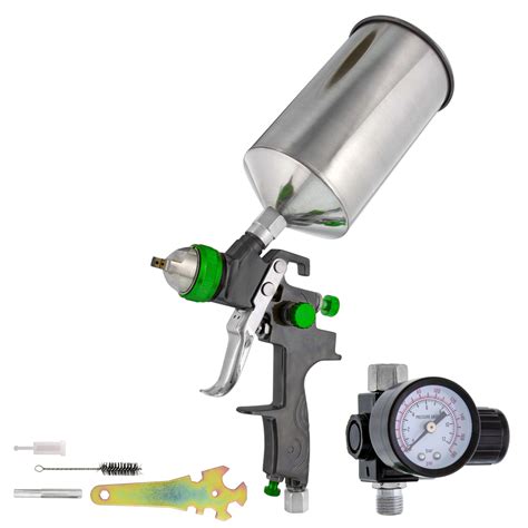 Pro 20mm Hvlp Gravity Feed Spray Gun Air Regulator Auto Paint Primer