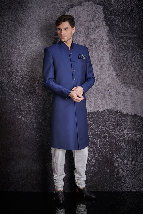 Designer Groom Sherwani Nawabi Suit Groomsmen Outfit Jodhpuri Sherwani For Men Wedding Indian