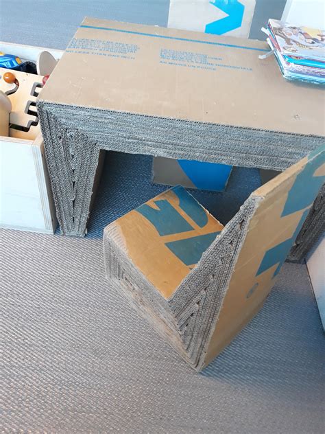 This Table Set Made From Cardboard Rmildlyinteresting