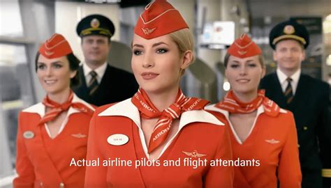 Flight Attendants In The Russian Airline Company Aeroflot Are So Beautiful That They Had To