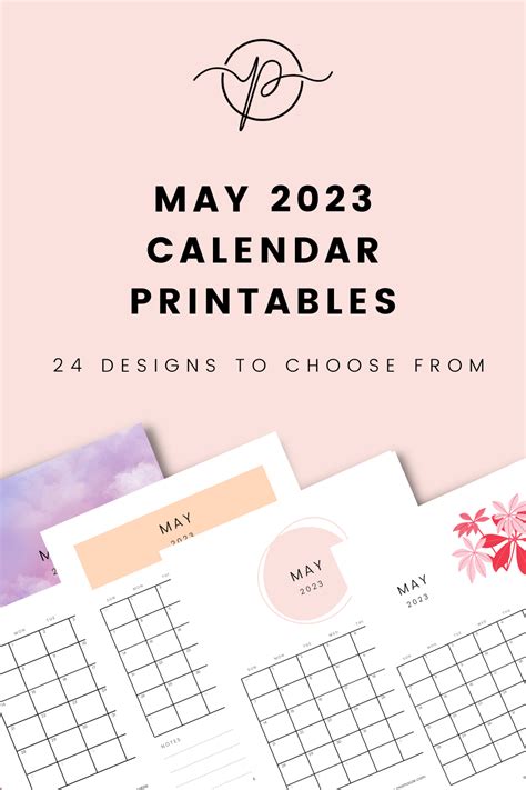 Free May Calendar Printable 24 Cute Designs For May 2024