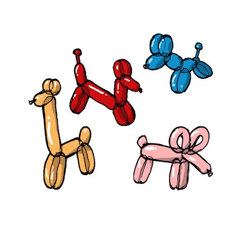 Bring Your Designs To Life With Fun Balloon Animals Cliparts