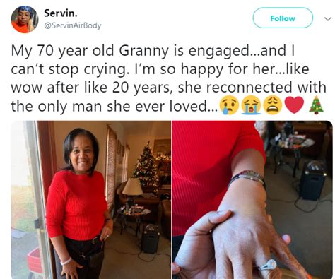 70 Year Old Granny Gets Engaged To Her Ex 20 Years After They Broke Up