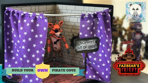 How To Make Five Nights At Freddy S Foxy S Pirate Cove Playset For Your Custom Funko Figures ☠