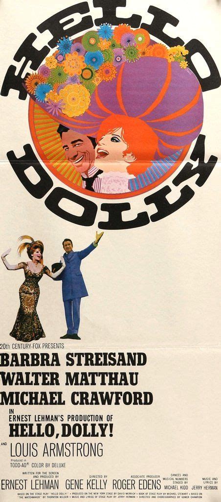 hello dolly 1969 musical movies movie posters vintage movies