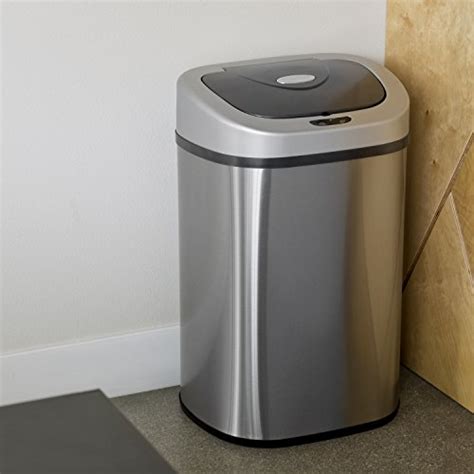 Ninestars Automatic Touchless Infrared Motion Sensor Trash Can With