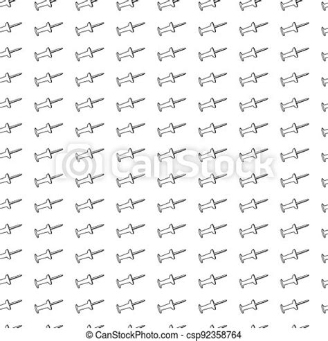 Simple School Texture Seamless Pattern With Push Pins White