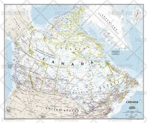 Buy Canada Wall Map By National Geographic 2018 The Chart And Map Shop