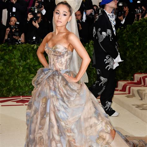 Met Gala 2018 Ariana Grande Attends The Met Gala Wearing Vera Wang Teen Vogue