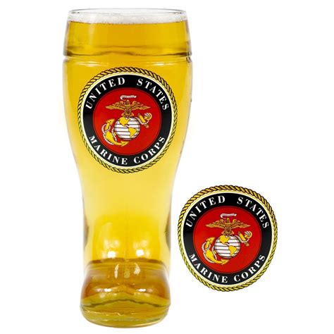 1 liter united states marines glass beer boot oktoberfest haus the unit marine corps beer boot