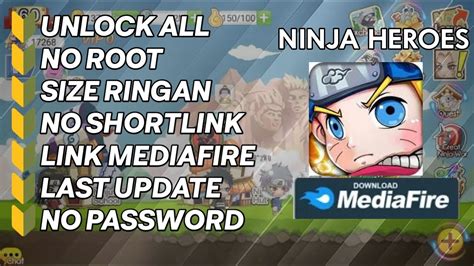 Ninja Heroes Mod Apk Link Mediafire No Password Youtube