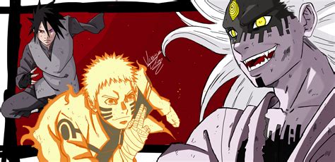 Naruto And Sasuke Vs Jigen Wallpaper