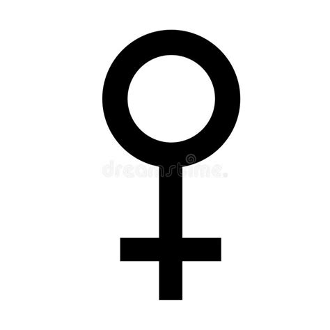 sex black symbol gender woman symbol female abstract symbol vector illustration stock