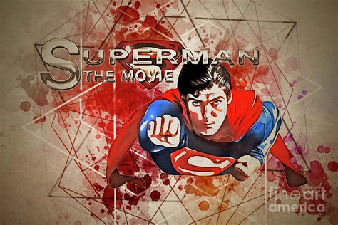 Mo3392 Superman Horizontal Movie Poster Digital Art By Joanie Marvin