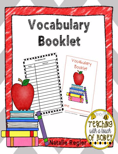 Vocabulary List Templates Create A Vocabulary Booklet For Your