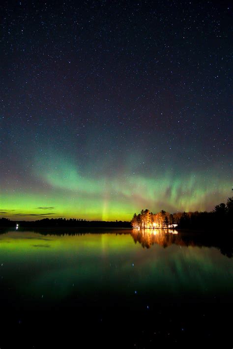 Aurora Over Moen Lake 3 The Northern Lights Over Wisconsi Flickr