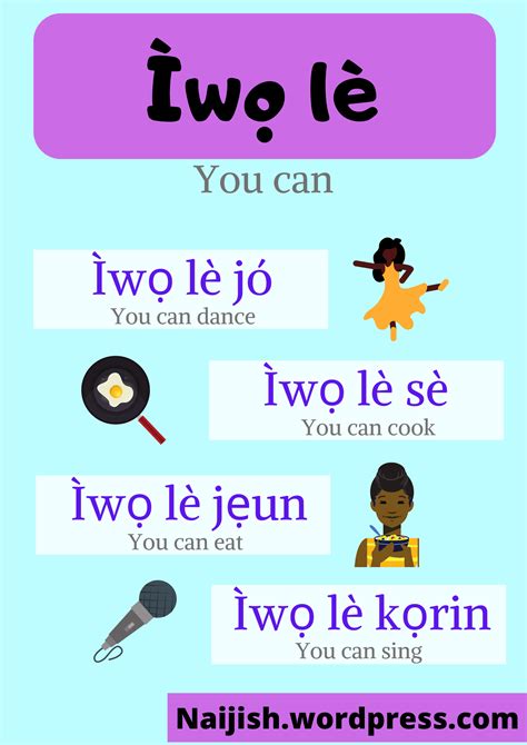 Learn How To Say You Can In Yoruba Learning Languages Yoruba
