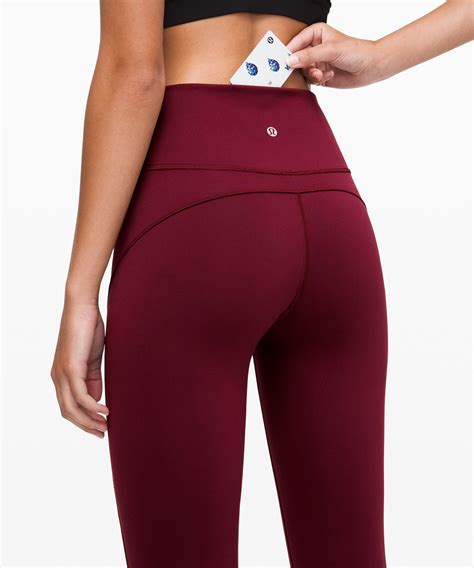 Lululemon Women S In Movement Legging Everlux Deep Rouge Size Pants For Women