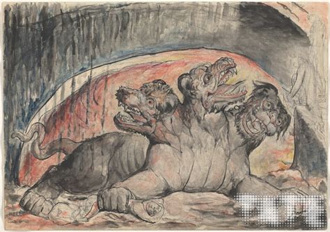 From Illustrations To Dantes Divine Comedy Cerberus William Blake 1824 7 Tate Images